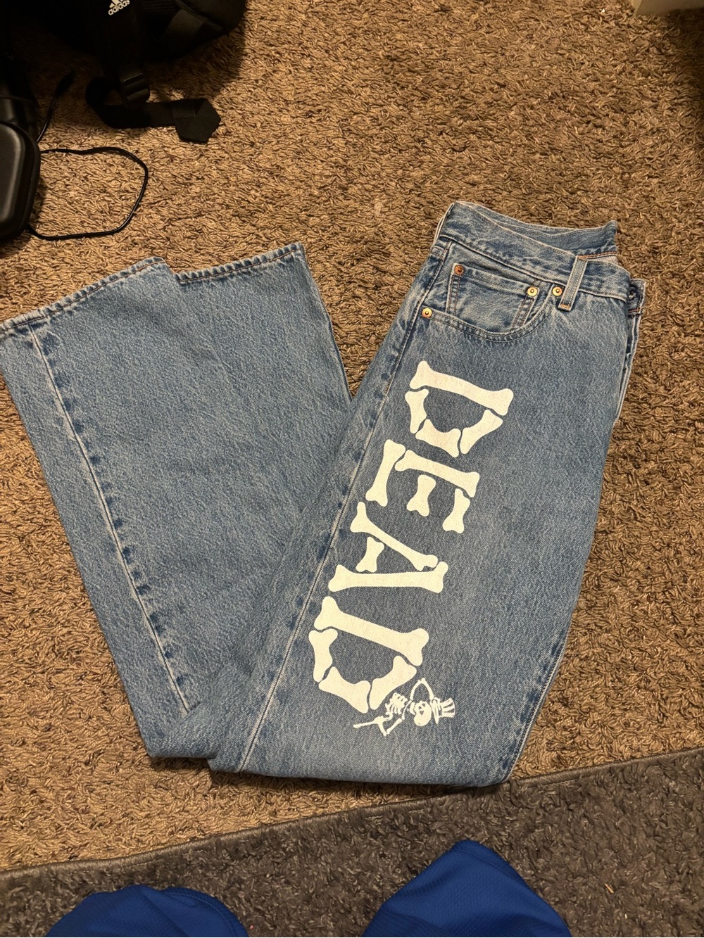 Authentic Levis Premium x Grateful Dead 501 ‘93 Straight Leg Jeans 31x34 Rare